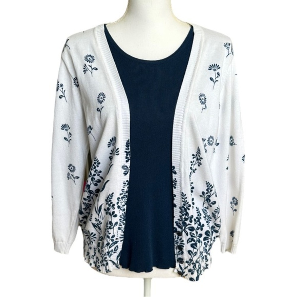Cathy Daniels • combo cardigan and tank top set